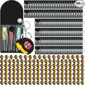 Jutom 240 Pcs Mini Tape Measure Keychain Bulk Mini Screwdriver Keychain Set Adult Tool Party Prize for Father's Men Gifts