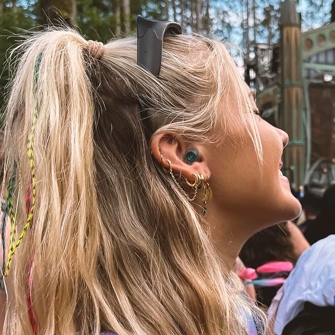 Eargasm High Fidelity Electric Forest 2026 Music Festival Earplugs - Hearing Protection for Concerts, Festivals, Musicians, DJs, Night-Life, Motorcycles with High Fidelity Noise Reduction up to 21 dB