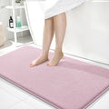 OLANLY Memory Foam Bathroom Runner Rugs 44x24, Long Bath Mats, Dusty Rose | Soft Quick Dry Bath Mats, Non-Slip, Absorbent Machine Washable Mat for Bathroom Floor, Tub and Shower, Home Decor Accessories