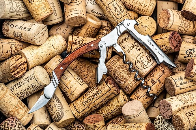 Laguiole Style de Vie Corkscrew, Bottle Opener with Foil Cutter, Rosewood