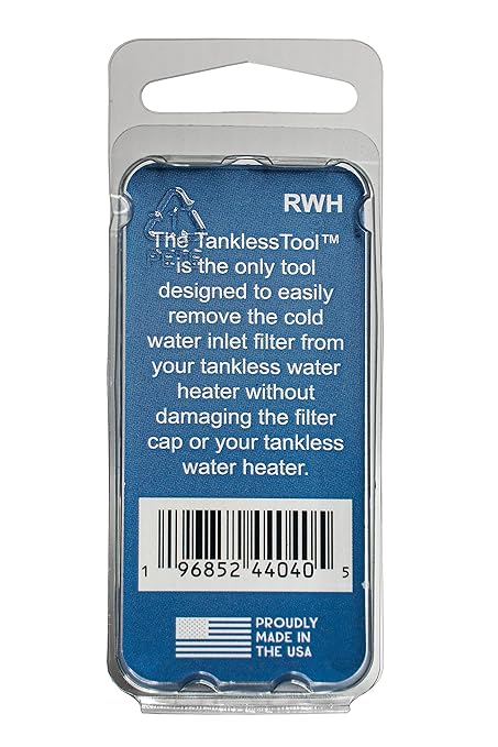 The Ultimate Inlet Filter Removal Tool Compatible with All Rinnai Tankless Water Heaters | Tankless Water Heater Descaling | Tool for Easy Tankless Water Heater Maintenance