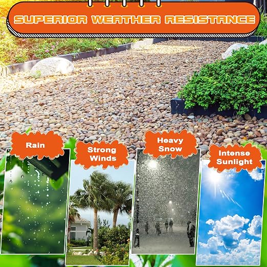 2 Gallon Rock Glue for Landscaping - Strong Mulch Glue, Quick Dry Pea Gravel Stone Glue, Permeable Pet-Safe, Ready to Spray Rock Adhesive for Garden, Pebbles, Walkway, Rubber Mulch with Blue Marks