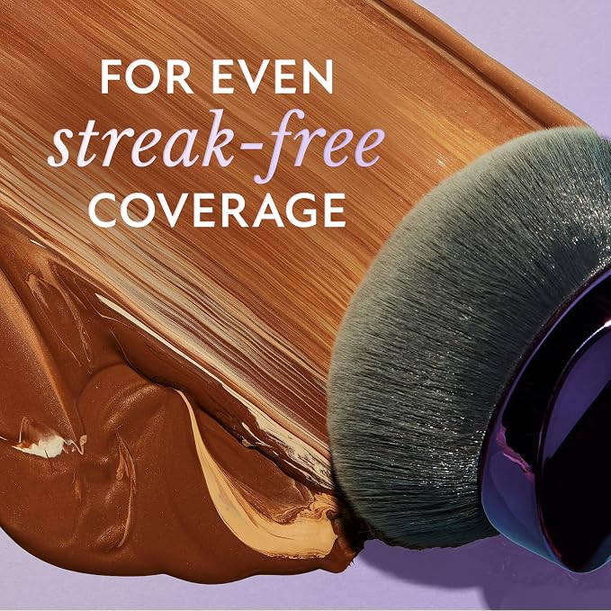 Westmore Beauty Blend & Blur Extra Large Kabuki Leg & Body Makeup Brush - Full Body Coverage Perfector & Self Tanner Blending Brush with Vegan Ultra-Soft Dense Bristles for All Skin Types, Purple