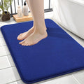 OLANLY Memory Foam Small Bathroom Rug 24x16, Absorbent Bath Mat, Royal Blue | Soft Quick Dry Bath Mat Rugs, Non-Slip, Machine Washable Mat for Bathroom Floor, Tub and Shower, Home Decor Accessories