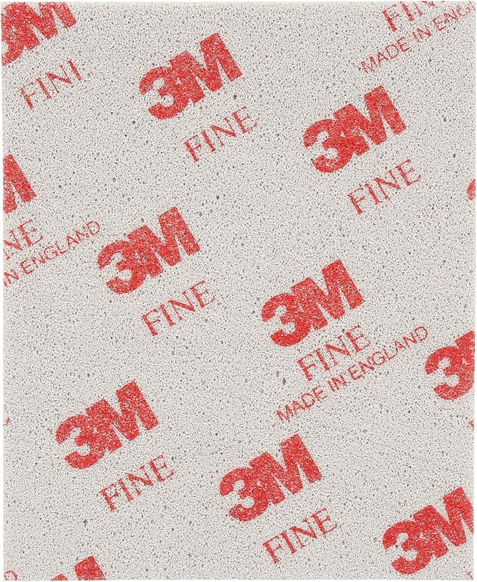 3M Softback Sanding Sponge, 02604, 4 1/2 in x 5 1/2 in (115mm x 140mm), Fine, 20 sponges per pack