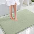 OLANLY Memory Foam Large Bathroom Rug 44x32, Absorbent Bath Mat, Sage Green | Soft Quick Dry Bath Mat Rugs, Non-Slip, Machine Washable Mat for Bathroom Floor, Tub and Shower, Home Decor Accessories