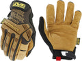 Mechanix Wear M-Pact Leather Gloves - Leather Impact-Resistant Work Gloves for Hand Support - Breathable Design - Shock Absorbing - Machine Washable - Brown/Black - Small