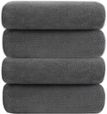 YTYC 29x59 Bath Towels,Towels for Bathroom,Charcoal,4-Pieces | Super Soft,Highly absorbent,Hanging Loop,No Lint Ball,Quick Drying,Light Weight,80% Polyester 20% Nylon