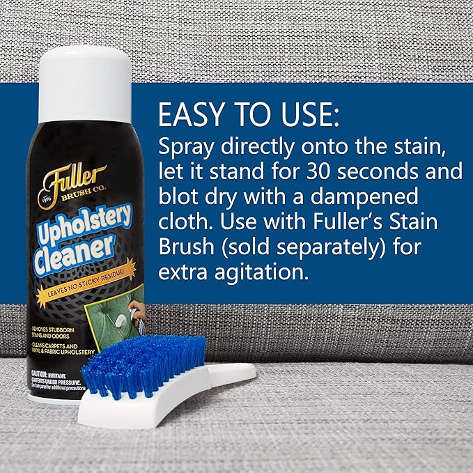 Fuller Brush Upholstery Cleaner – Foaming Multi-Surface Spray for Fabric, Carpet, Vinyl & Car Seats – Removes Stains & Odors Without Residue – Restores & Refreshes – 22 oz (Pack of 2)