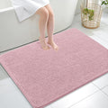 OLANLY Large Bathroom Rugs 40x32, Extra Soft Absorbent Chenille Bath Rugs, Rubber Backing Quick Dry, Machine Washable Bath Mats for Bathroom Floor, Tub and Shower, Home Decor Accessories, Dusty Rose