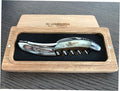 Laguiole an Aubrac Sommelier Waiter's Corkscrew, Croute de Belier Ram Crust Handle