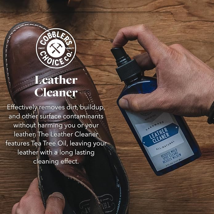 Cobbler's Choice Leather Cleaner, Conditioner, and 2x Polishing Cloth