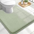 OLANLY Thick Memory Foam Bathroom Rug 24x20, Absorbent Bath Mat, Sage Green | Soft Quick Dry Bath Rugs Mats, Non-Slip, Machine Washable Carpet for Bathroom Floor, Tub and Shower, Home Decor Accessories