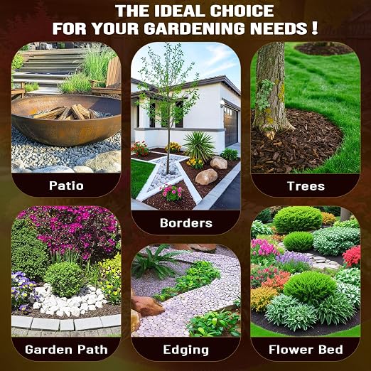 Mulch Glue - 32 OZ Rubber Mulch for Landscaping, Pet Safe Rock Glue | Ground Coverage Gravel Glue, Stone Sealer, Mulch Adhesive for Pathway, Patio, Plants, Fast Dry Non-Toxic No Mixing Required