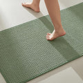 TYUU Bathroom Rugs Non Slip Washable, Super Absorbent Thin Bath Mat Quick Dry Low Pile Bathroom Rug, Sage Green 24"x47"