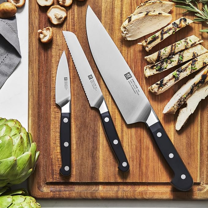 ZWILLING Pro 14-piece Knife Set - Made in Germany - Birchwood Block