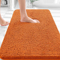 OLANLY Bathroom Rugs 35x24, Extra Soft Absorbent Chenille Bath Rugs, Rubber Backing Quick Dry, Machine Washable Bath Mats for Bathroom Floor, Tub and Shower, Home Decor Accessories, Clay