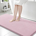 OLANLY Memory Foam Bathroom Runner Rugs 59x24, Long Bath Mats, Dusty Rose | Soft Quick Dry Bath Mats, Non-Slip, Absorbent Machine Washable Mat for Bathroom Floor, Tub and Shower, Home Decor Accessories