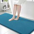 OLANLY Memory Foam Bathroom Runner Rugs 59x24, Long Bath Mats, Peacock Blue | Soft Quick Dry Bath Mats, Non-Slip, Absorbent Machine Washable Mat for Bathroom Floor, Tub and Shower, Home Decor Accessories