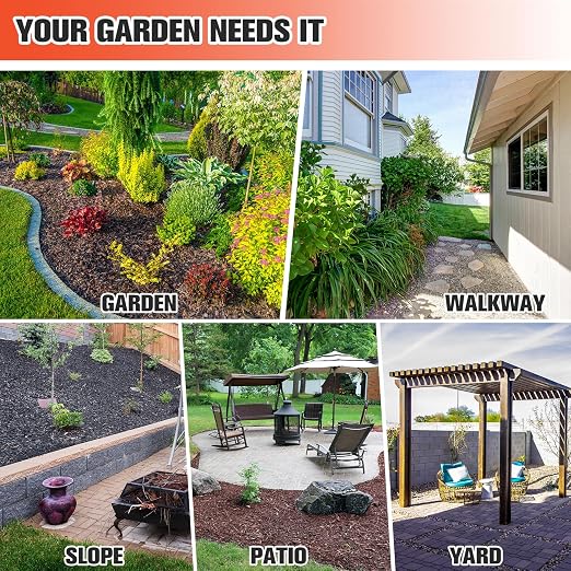 Teexpert Mulch Glue for Landscaping: 1 Gallon Rock Glue for Landscaping & Gravel Binder - Max Strength, Long Lasting Hold, Permeable Adhesive to Lock Pea Gravel, Stones, Rubber Mulch & Pine Straw