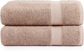 LANE LINEN Large Bath Sheet Set Oversized Soft Absorbent Quick Dry - Taupe | Bath Sheets Set - OEKO-TEX Certified, Ring-Spun Durability, Generously Sized, Oversized & Roomy, Lightweight & Breathable
