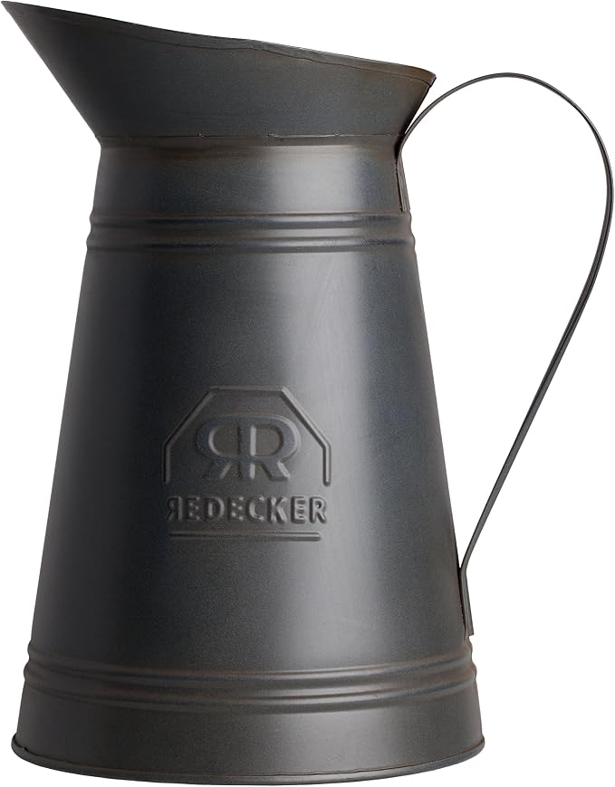 REDECKER Nylon Toilet Brush with Dark Coated Metal Holder, Oiled Thermowood Handle, Replaceable Head, Vintage Design, Made in Germany