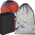 Berlune Large Mesh Laundry Bags, 24 x 36 Inch Bulk Wash Set with Drawstring for Commercial Use, Dorms, Vacation Rentals, Laundromats, Apartments & Facilities(Black,30)