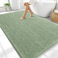 OLANLY Large Bathroom Rugs 70x46, Extra Soft Absorbent Chenille Bath Rugs, Rubber Backing Quick Dry, Machine Washable Bath Mats for Bathroom Floor, Tub and Shower, Home Decor Accessories, Sage Green