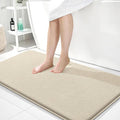 OLANLY Memory Foam Bathroom Runner Rug 44x24, Absorbent Long Bath Mat, Sand | Soft Quick Dry Bath Mat Rugs, Non-Slip, Machine Washable Mat for Bathroom Floor, Tub and Shower, Home Decor Accessories