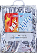 Superio Hot and Cold Insulated Bags for Food Delivery, Grocery Shopping Bags, Food Storage for Hot and Frozen Food for Travel, Disposable Cooler Bag, Reinforced Thermal Lunch Bag (1, 13.5"x17.5")