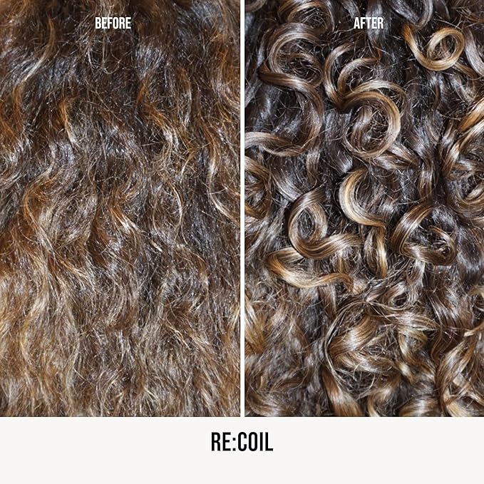 AG Care Re:Coil Curl Activator Curl Cream with Keratin Amino Acids - Ultra-Nourishing Curly Hair Cream for Defined, Healthy Curls, 6 Fl Oz