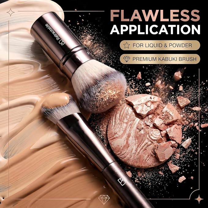 Professional Makeup Brush Set BS-MALL with Travel Case, 20PCS Synthetic Makeup Brushes for Foundation, Conce aler, Blush, Powder & Eyeshadow, Labeled Face Eye Brushes for Beginners, Makeup Artists