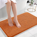 OLANLY Small Bathroom Rugs 24x16, Extra Soft Absorbent Chenille Bath Rugs, Rubber Backing Quick Dry, Machine Washable Bath Mats for Bathroom Floor, Tub and Shower, Home Decor Accessories, Clay