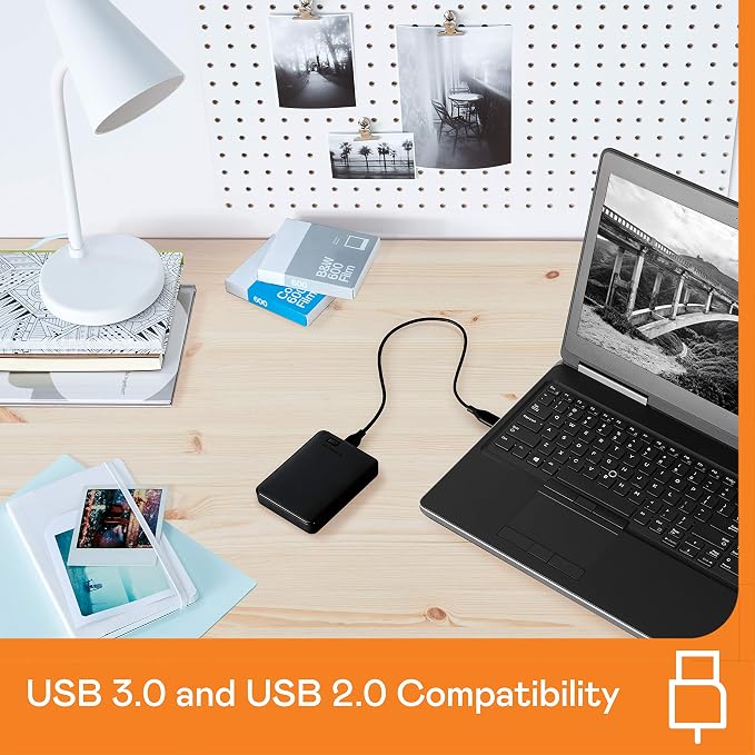 Western Digital WD 5TB Elements Portable External Hard Drive for Windows, USB 3.2 Gen 1/USB 3.0 for PC & Mac, Plug and Play Ready - WDBU6Y0050BBK-WESN | USB 3.2 Gen 1/USB 3.0 for PC, Plug