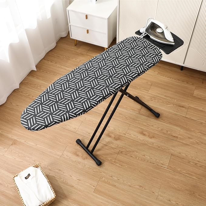caius Ironing Board, Ironing Area 43"x13" Heavy Duty, Easy to Fold
