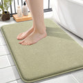 OLANLY Memory Foam Small Bathroom Rugs 24x16, Absorbent Bath Mat, Vanilla | Soft Quick Dry Bath Mat Rugs, Non-Slip, Machine Washable Mat for Bathroom Floor, Tub and Shower, Home Decor Accessories
