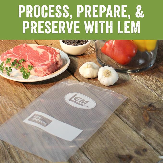 LEM MaxVac Quart Vacuum Bags - 44-Count (Pack of 6)