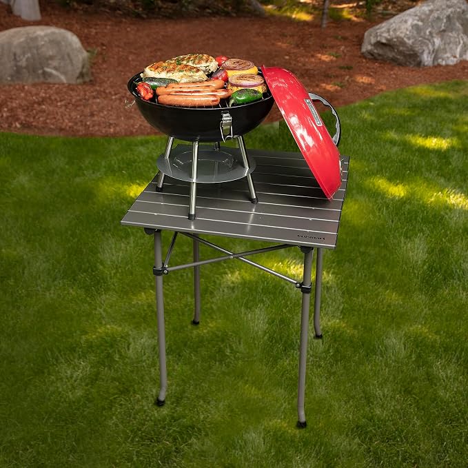 Cuisinart Charcoal Grill, Portable Tabletop Design, Locking Lid, 14"