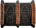 NINAMAR Mud Scrubber Rubber Brush Mat - Scrub & Scrape Muddy Shoes - 2 Pack