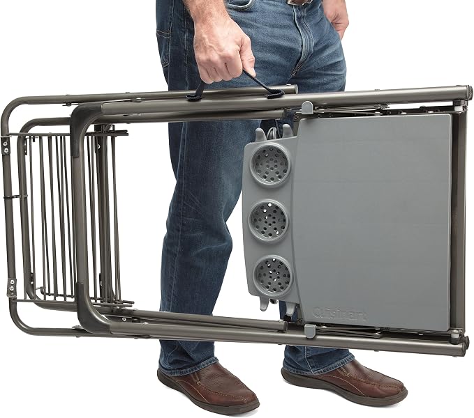 Cuisinart Portable Grill Stand Bundle with Pizza Oven Cover