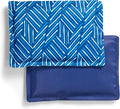 Fit & Fresh Cool Coolers 2 Pack Soft Ice for Lunch Bags, Flexible Stretch Nylon, Durable, Reusable Lunch Box Ice Packs, Soft Ice, Reusable Freezer Packs, Lunch Ice, Easy to Clean, Navy Sketch