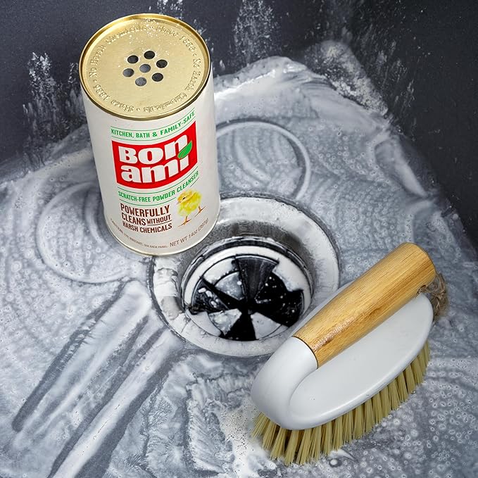 BON AMI Powder Cleanser for Kitchens & Bathrooms - All Types of Surfaces, Cleans Grime & Dirt, Polishes Surfaces, Absorbs Odors (2 Pack)