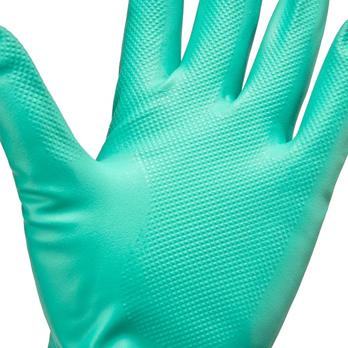 Tusko Products Best Nitrile Rubber Cleaning, Household, Dishwashing Gloves, Latex Free, Vinyl Free, Reusable not Disposable, Extra Extra Large XXL (1 Pair)