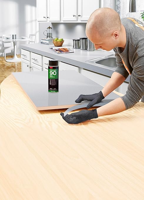 3M Super 77 Multipurpose Permanent Spray Adhesive Glue, Paper, Cardboard, Fabric, Plastic, Metal, Wood, Net Wt 13.44 oz