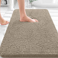 OLANLY Bathroom Rugs 35x24, Extra Soft Absorbent Chenille Bath Rugs, Rubber Backing Quick Dry, Machine Washable Bath Mats for Bathroom Floor, Tub and Shower, Home Decor Accessories, Warm Taupe