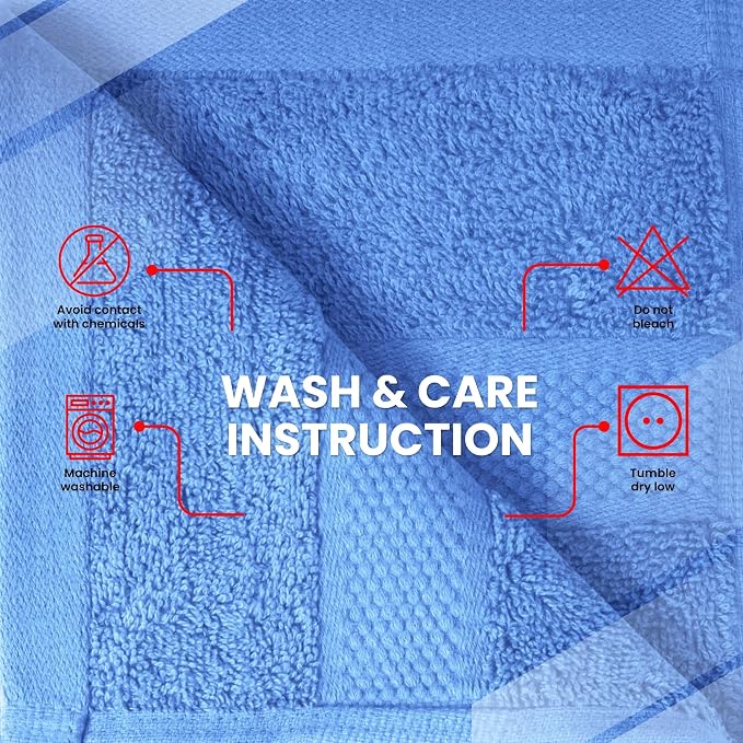 Infinitee Xclusives 100% Cotton Hand Towels for Bathroom - Set of 6 | Ultra Soft, Absorbent & Quick-Drying |16x28 inches| Luxury Hand Towel Set |600 GSM| Gym, Shower, Spa & Hotel Use