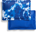 Fit & Fresh Cool Coolers 2 Pack Soft Ice for Lunch Bags, Flexible Stretch Nylon, Durable, Reusable Lunch Box Ice Packs, Soft Ice, Reusable Freezer Packs, Lunch Ice, Easy to Clean, Blue Tie Dye