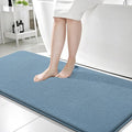 OLANLY Memory Foam Bathroom Runner Rug 59x24, Absorbent Long Mat, Airy Blue | Soft Quick Dry Bath Mat Rugs, Non-Slip, Machine Washable Mat for Bathroom Floor, Tub and Shower, Home Decor Accessories