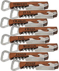 My Personal Memories Set of 1, 3, 8 and More Custom Engraved Wedding Party Corkscrew Multi-Tools - Personalized for your Bachelor, Bachelorette Party (8)