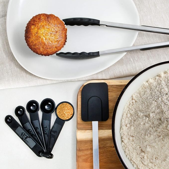 Home Hero Stainless Steel Kitchen Utensils Set - Heat-Resistant Silicone & Nonstick Tools - Durable Stainless Steel Kitchen Gadgets - Complete Kit Measuring Cups & Spoons - 41-Piece Set